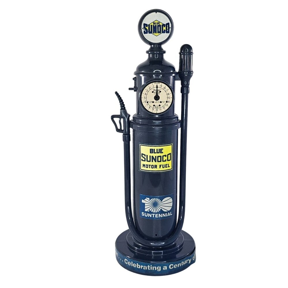 Vintage Classic Blue Sunoco Gas Pump Phone 100 Suntennial